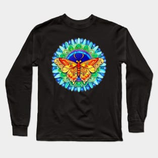 Butterfly Art - Vibrant Geometric Long Sleeve T-Shirt